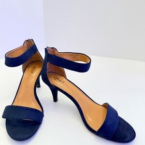 Style & Co. Royal Blue Microsuede Heels Size 8 1/2